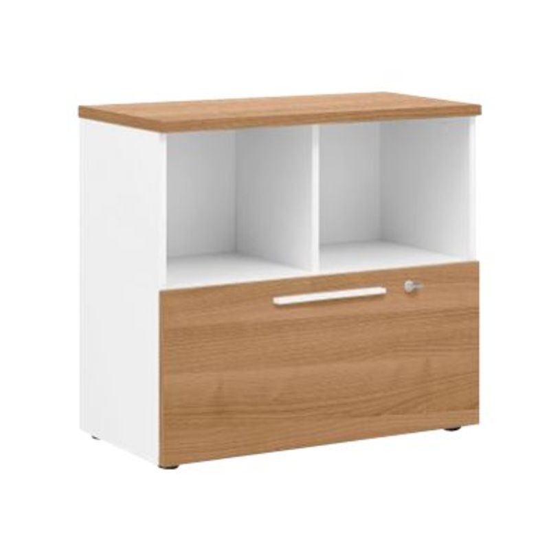 2012349337967-Rangement bas YES ! - L80 x H74 x P42 - 2 cases / 1 tiroir - Façade et dessus merisier-P_79409771_1-0