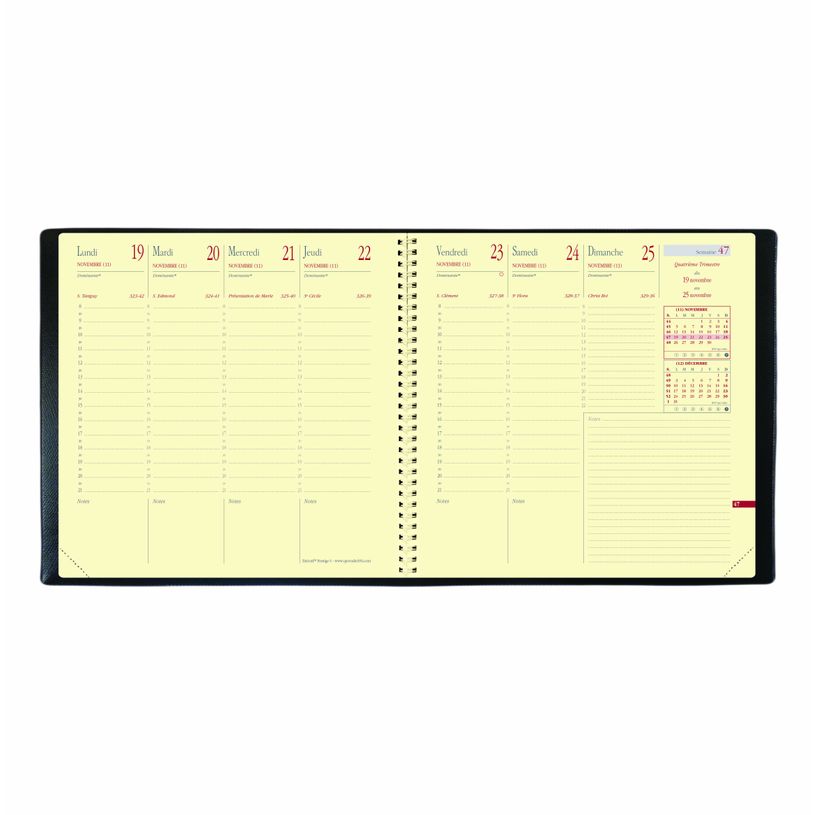 3371010199754-Agenda à spirale Impala Executif Prestige - 1 semaine sur 2 pages - 16 x 16 cm - disponible dans diff-P_79410306_4-3