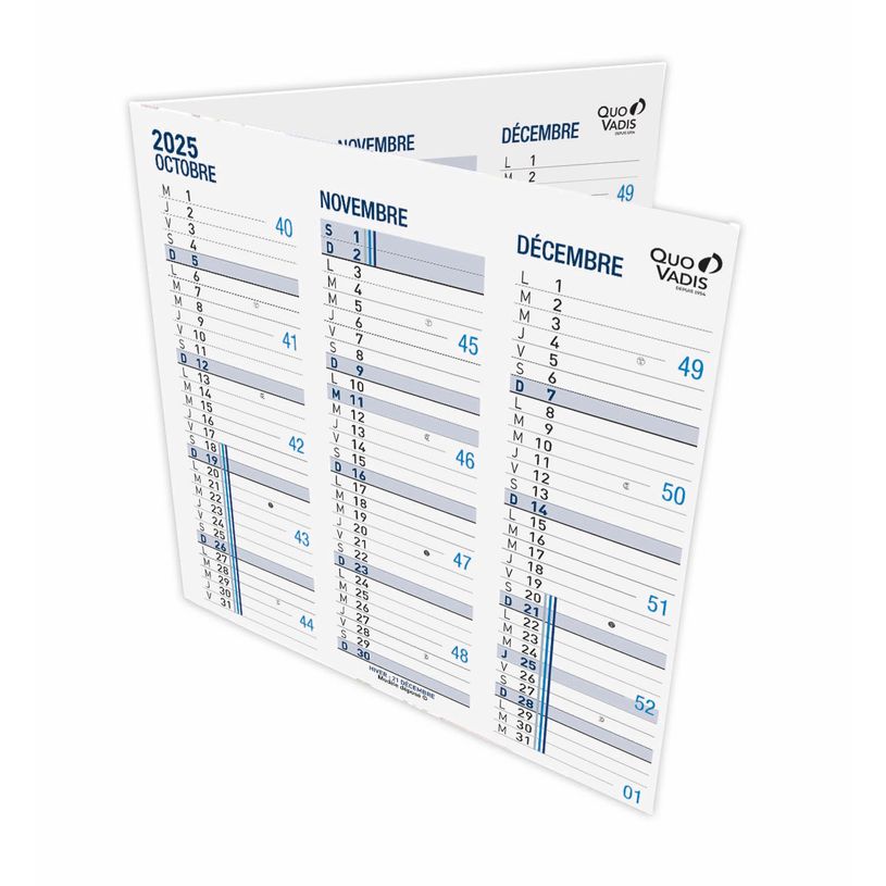3371010385096-Quo Vadis - Calendrier origami 3 mois par face - 13 x 26 cm-P_79410342_2-1