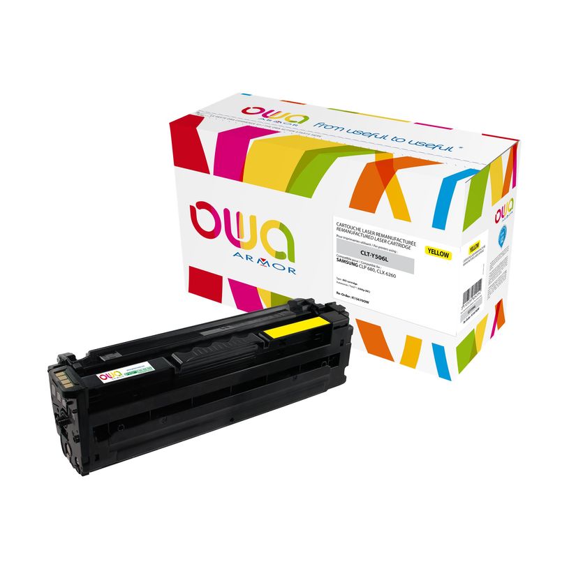 3112539604554-Cartouche laser compatible Samsung CLT-506L - jaune - Owa K15670OW-P_79410628_1-0