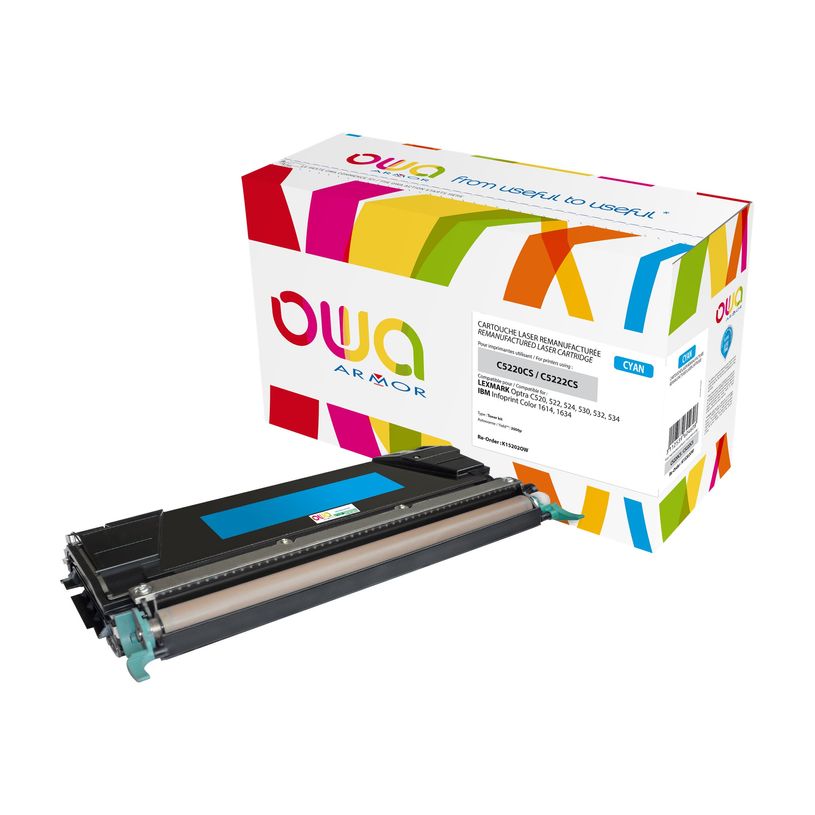 3112539604608-Cartouche laser compatible Lexmark C5220 - cyan - Owa K15202OW-P_79410632_1-0