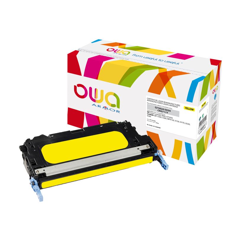 3112539606107-Cartouche laser compatible HP 503A - jaune - Owa K12260OW-P_79410733_1-0
