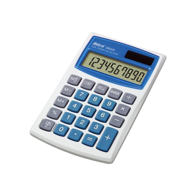 013465410017-Calculatrice de poche Ibico 082X - 8 chiffres - alimentation batterie et solaire-P_79412051_5-1