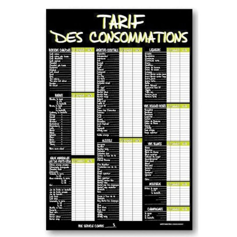 3462620055063-Bequet - Panneau de Tarif des consommations « A la craie » - 40 x 60 cm - vert-P_79412097_1-0