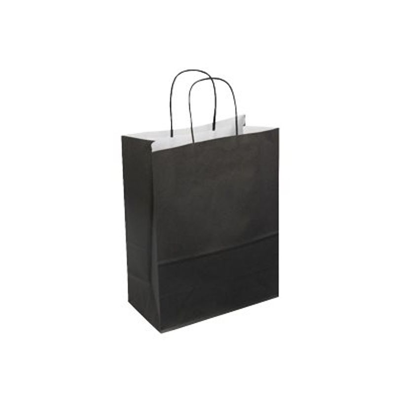 2130858206496-50 Sacs cadeau kraft - poignées torsadées - 18 cm x 8 cm x 22 cm - noir-P_79414217_1-0