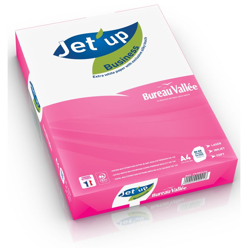 2012348150611-Jet'up Bureau Vallée - Papier blanc - A4 (210 x 297 mm) - 80g/m² - Ramette de 500 feuille-P_79415008_1-0