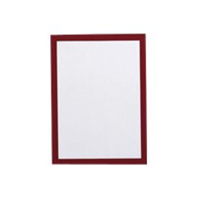 4005546405674-Durable Duraframe Magnetic - 5 Cadres d'affichage magnétiques - A4 - rouge - pour surfaces-P_79415376_3-2