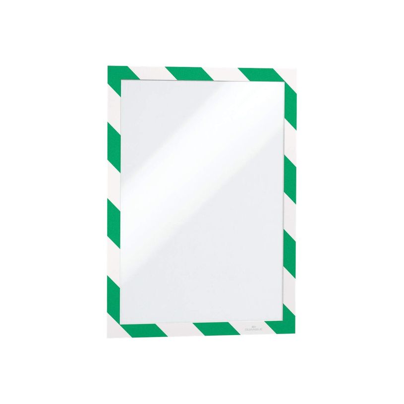 4005546406589-Durable Duraframe Magnetic Security - Cadre d'affichage magnétique bicolore - A4 - vert/bl-P_79415384_2-1