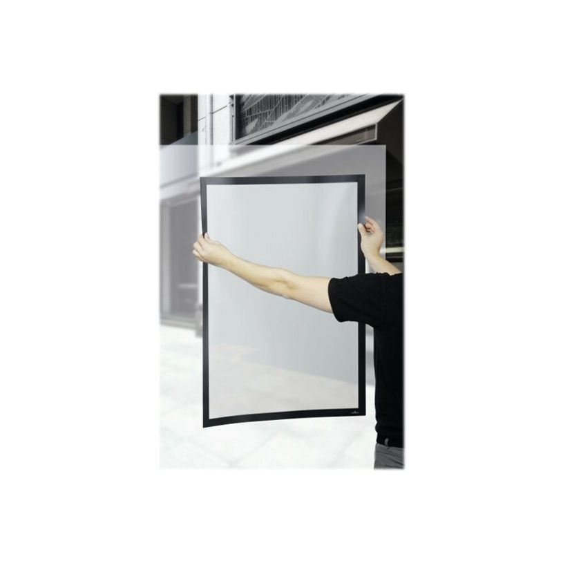 4005546507828-Durable Duraframe Poster Sun - Cadre d'affichage vitrostatique - 50 x 70 cm - argent-P_79415401_5-4