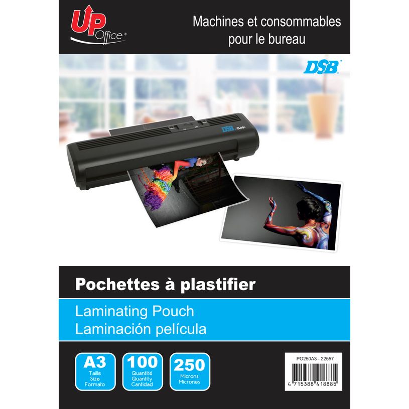 4715388418885-DSB - 100 pochettes de plastification A3 (303 x 426 mm) - 250 microns - brillantes-P_79415705_1-0