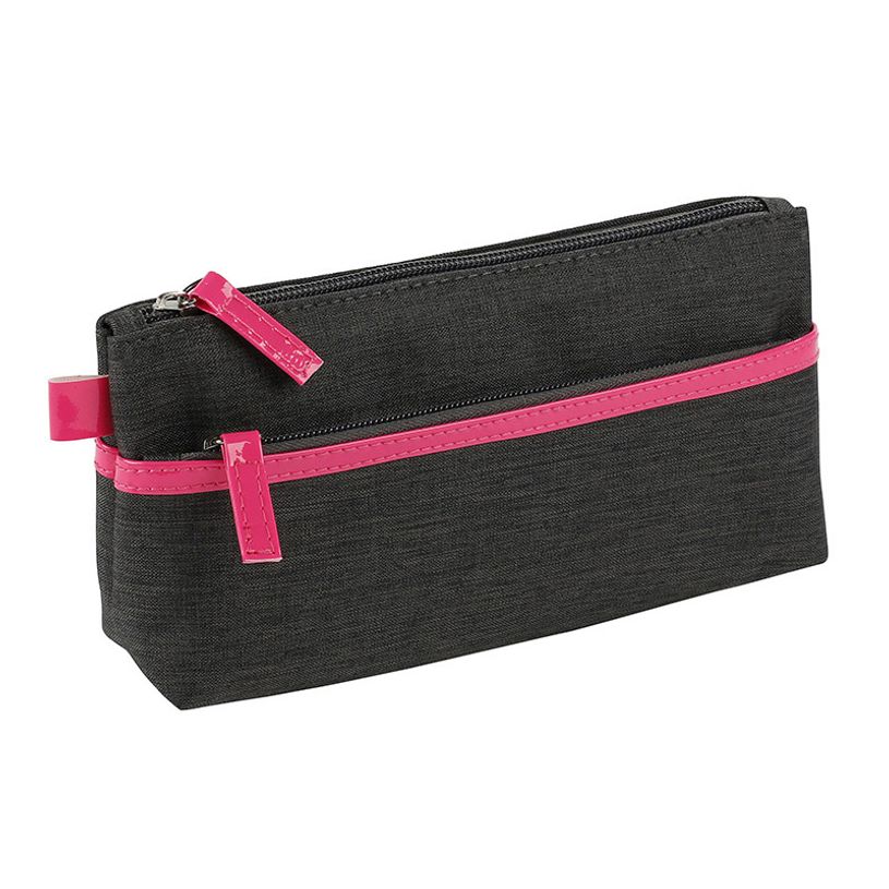 3135259707343-Trousse triangulaire Fluo Tweed - 3 compartiments - 4 coloris disponibles - Viquel-P_79416515_2-1