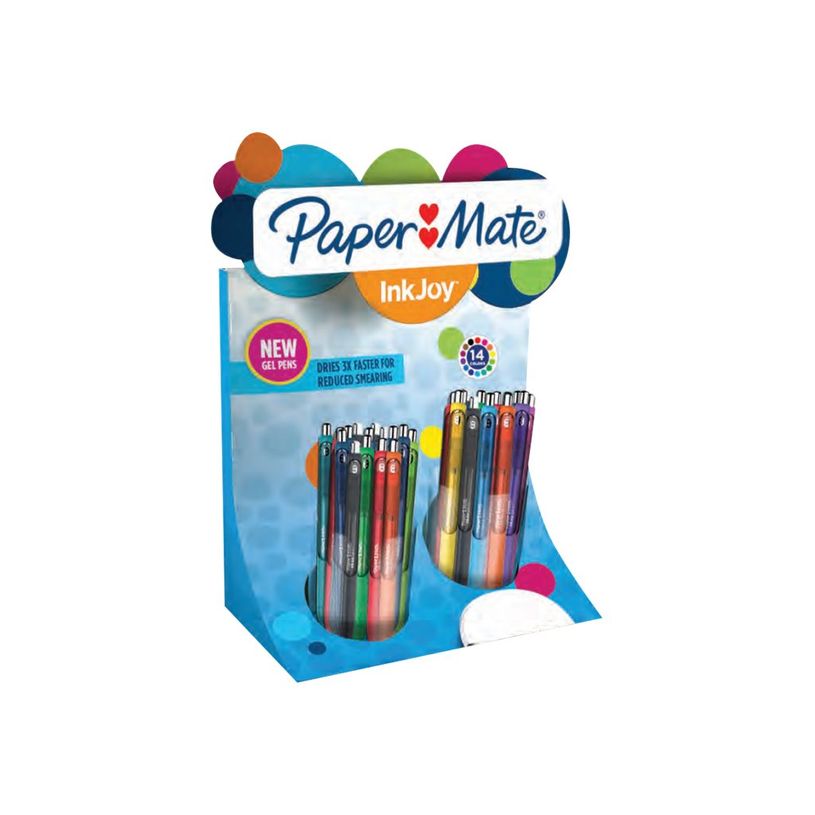 3501179594644-Paper Mate InkJoy Gel - 60 Rollers - couleurs assorties - 0.7 mm - moyen - rétractable-P_79416802_1-0
