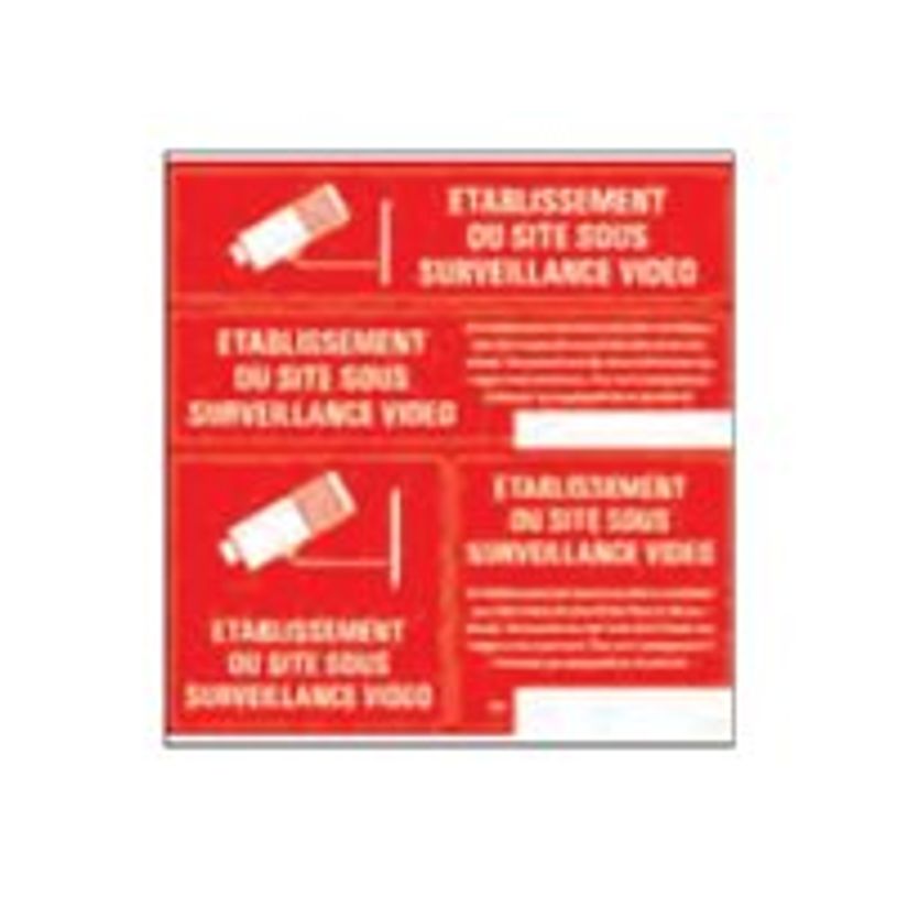 8711234376565-Pickup - Pictogramme - Site sous surveillance vidéo - 4 autocollants 15 x 15 cm-P_79417832_1-0