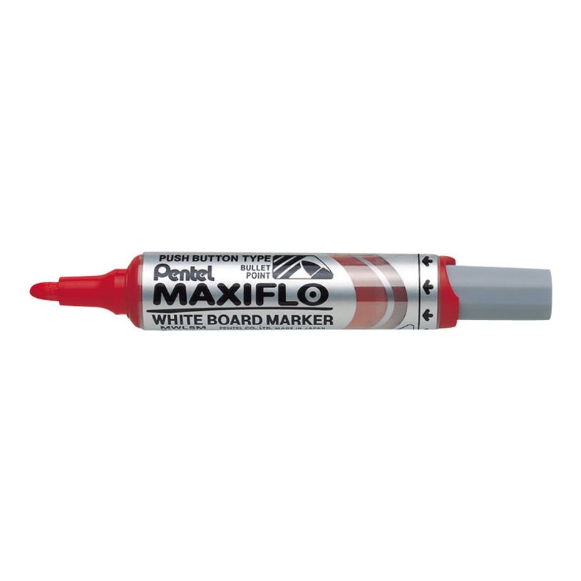 3474374500034-Pentel MAXIFLO - Marqueur effaçable - pointe ogive large - rouge-P_79418430_1-0