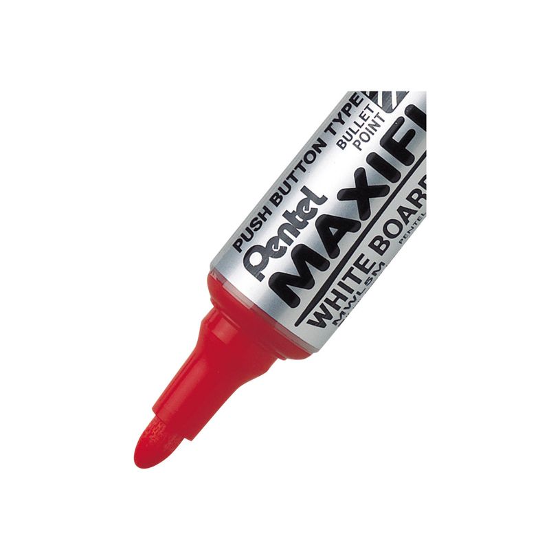 3474374500034-Pentel MAXIFLO - Marqueur effaçable - pointe ogive large - rouge-P_79418430_2-1