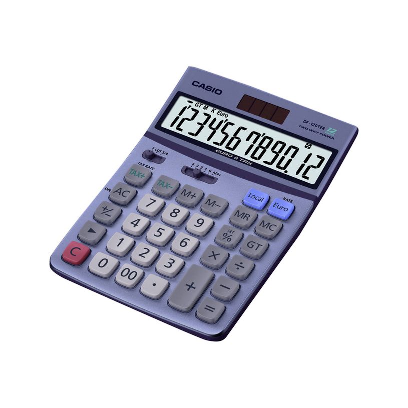 4971850090441-Calculatrice de bureau Casio DF-120 TER II - 8 chiffres - alimentation batterie et solaire-P_79418824_1-0