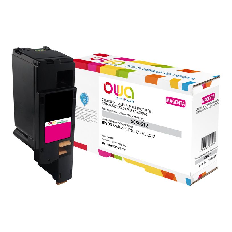 3112539618216-Cartouche laser compatible Epson S050612 - magenta - Owa K15633OW-P_79418885_1-0