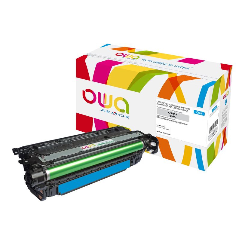 3112539620363-HP 646A - remanufacturé OWA K15814OW - cyan - cartouche laser-P_79418913_1-0