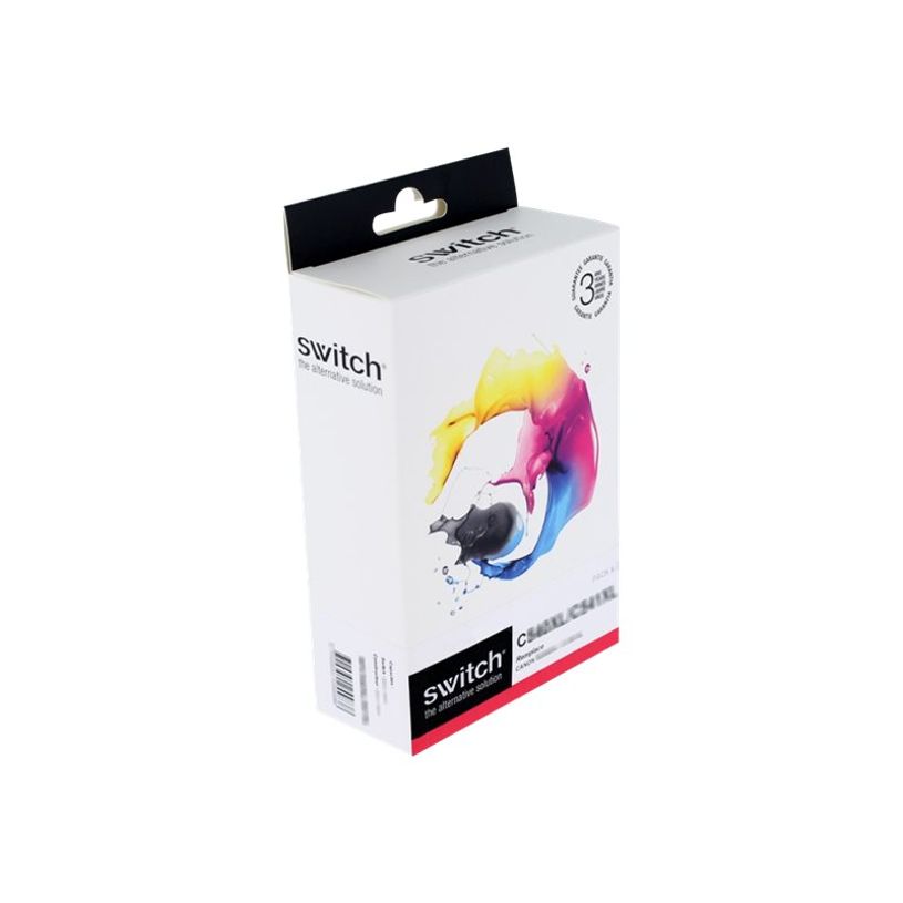 0400794190305-Cartouche compatible Canon PGI-2500XL - Pack de 5 - noir x2, cyan, magenta, jaune - Switch-P_79419030_1-0