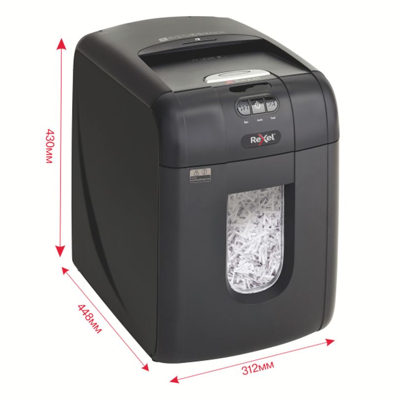 5028252504669-Rexel Auto+ 130X - destructeur de documents coupe croisée - 130 feuilles - Corbeille 26 l-P_79419036_10-9