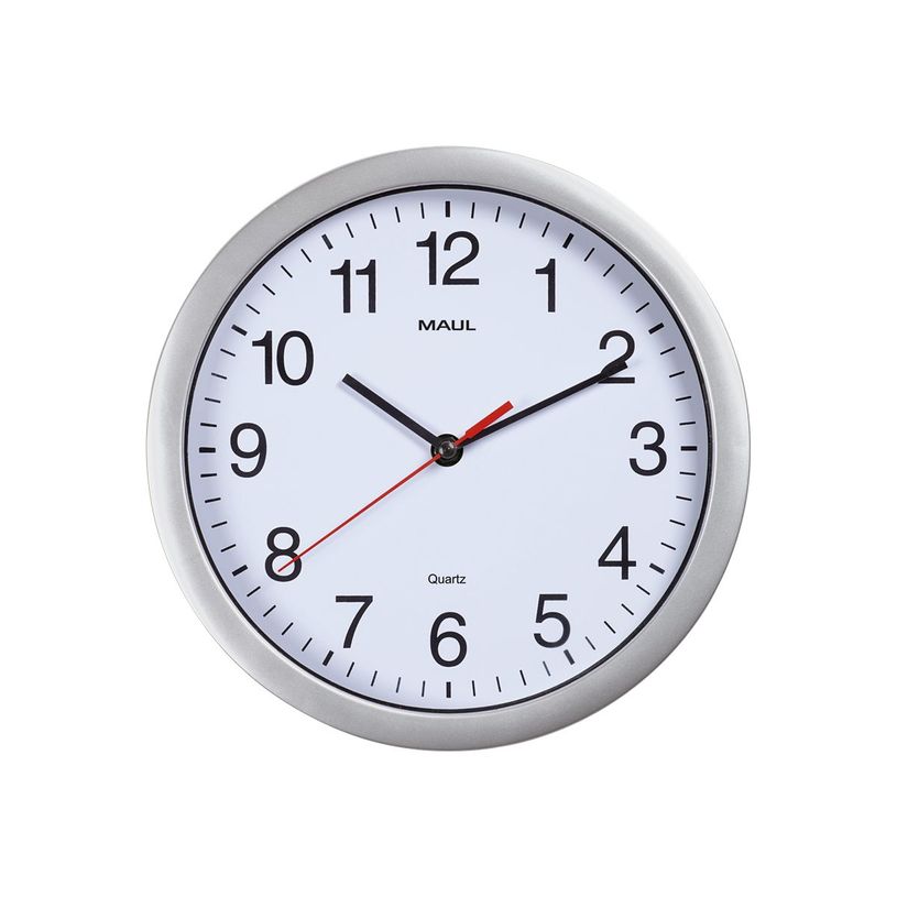 4002390065658-MaulRun - Horloge - mécanisme quartz - 25 cm - blanc argenté-P_79419604_1-0