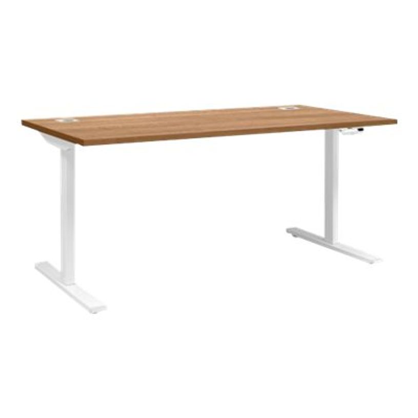 3483600722379-Bureau électrique réglable YES ! - 160 cm - Merisier-P_79419629_1-0