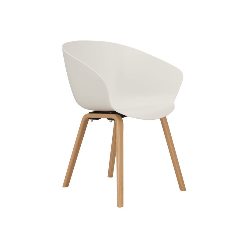 3483600757975-Lot de 2 fauteuils - GAUTIER OFFICE ARUM - Blanc/Hêtre-P_79419651_1-0