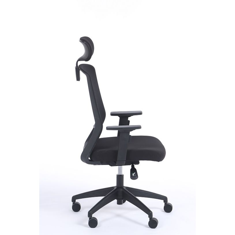 3760185028615-Fauteuil de bureau SCOTT - accoudoirs réglables - appuie-tête réglable - noir-P_79419682_4-3