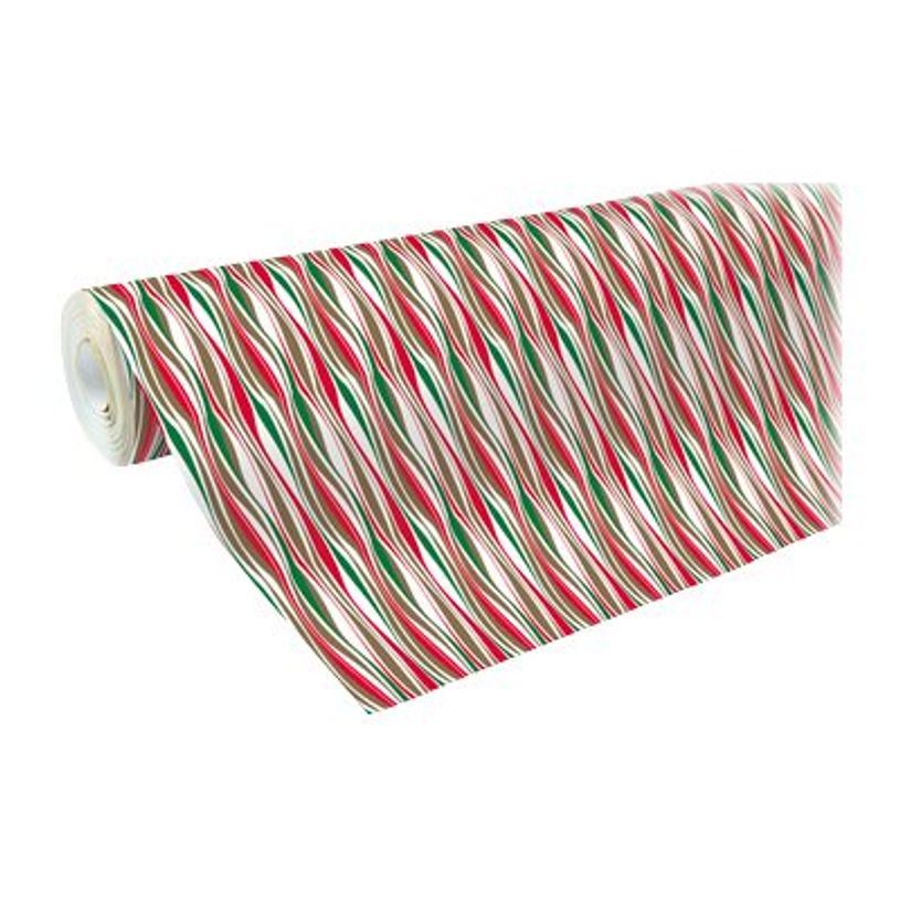 3329682117286-Clairefontaine Alliance - Papier cadeau - 70 cm x 50 m - 60 g/m² - motif vagues or/rouge/v-P_79419918_1-0