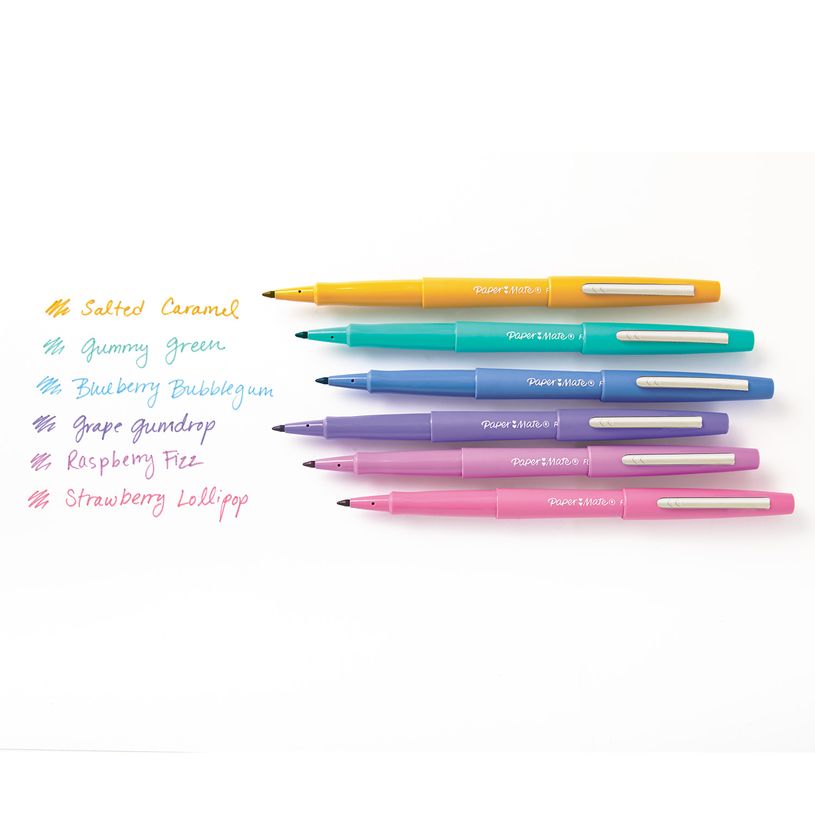 3501179856216-Paper Mate Flair Candy Pop - Pack de 16 feutres pointe moyenne - couleurs assorties-P_79421890_3-2