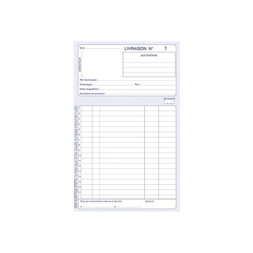 3416792107105-ELVE - 10 Manifolds Carnets de livraisons - 50 dupli - 21 x 14 cm-P_79422076_1-0