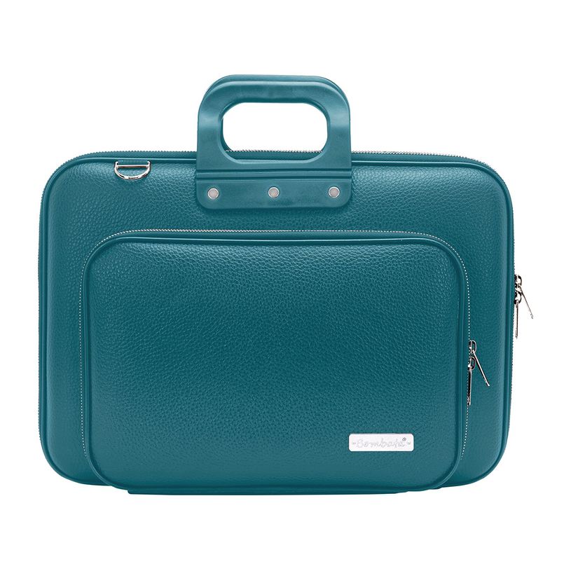 8051406338299-Bombata Classic Plus Vinyle - Sacoche pour ordinateur portable 15,6" - bleu pétrole-P_79423202_1-0