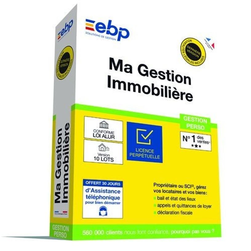 3438600133946-EBP Ma Gestion Immobilière - dernière version - 1 utilisateur - 10 lots-P_79423262_1-0