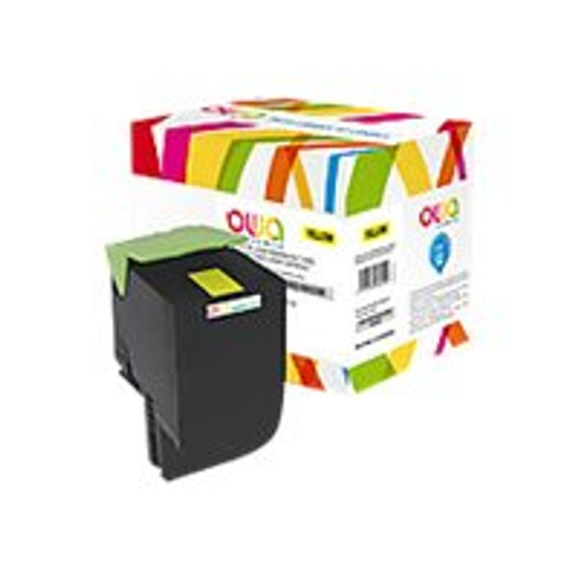 3112539619541-Cartouche laser compatible Lexmark 802H - jaune - Owa K15812OW-P_79423671_2-1