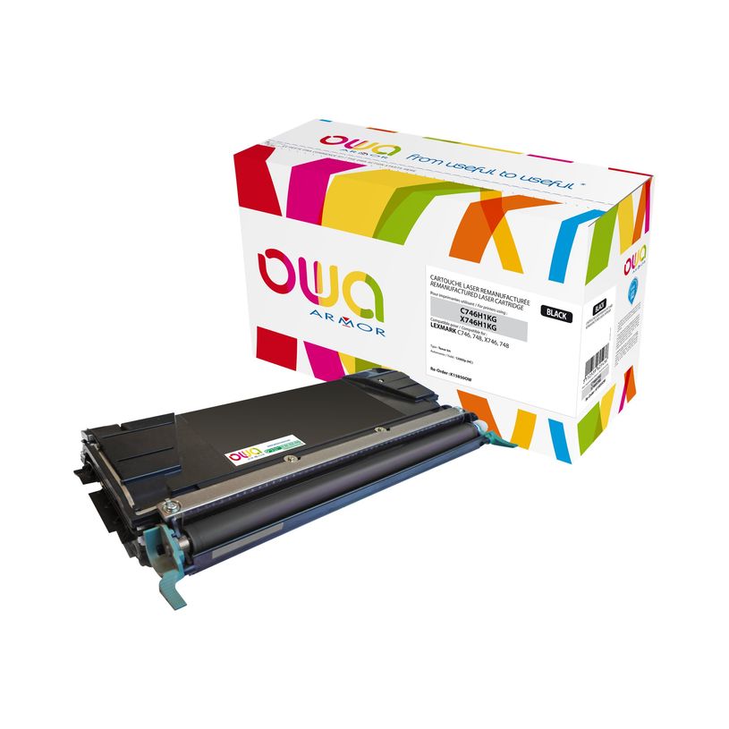 3112539625436-Cartouche laser compatible Lexmark C746H1KG - noir - Owa K15850OW-P_79423677_1-0