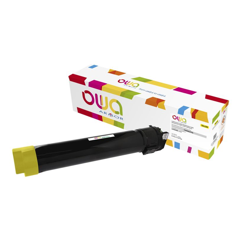 3112539628307-Cartouche laser compatible Lexmark C950X2YG - jaune - OWA K15912OW -P_79423695_1-0