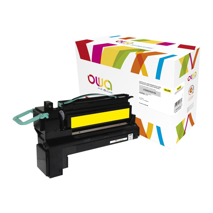 3112539628383-Cartouche laser compatible Lexmark C792X2YG - jaune - Owa-P_79423703_1-0