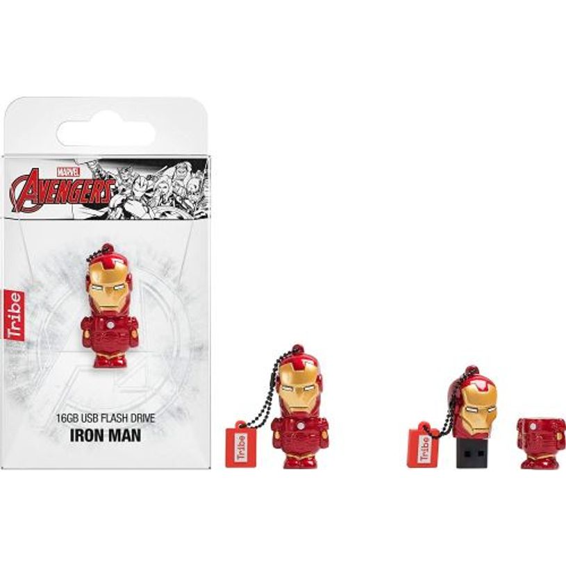 8034135437464-Tribe Marvel Iron-Man - clé USB 16 Go - USB 2.0-P_79423965_2-1