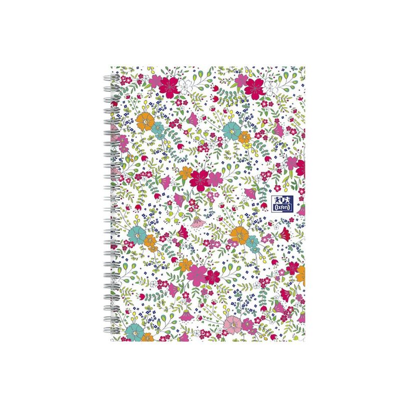 3020120113357-Oxford Floral - Carnet de notes à spirale - A5 - 120 pages - ligné-P_79424842_5-3