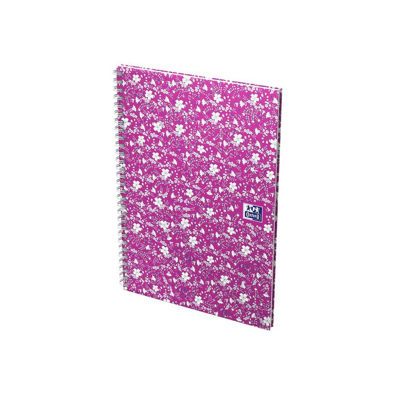 3020120113357-Oxford Floral - Carnet de notes à spirale - A5 - 120 pages - ligné-P_79424842_8-6