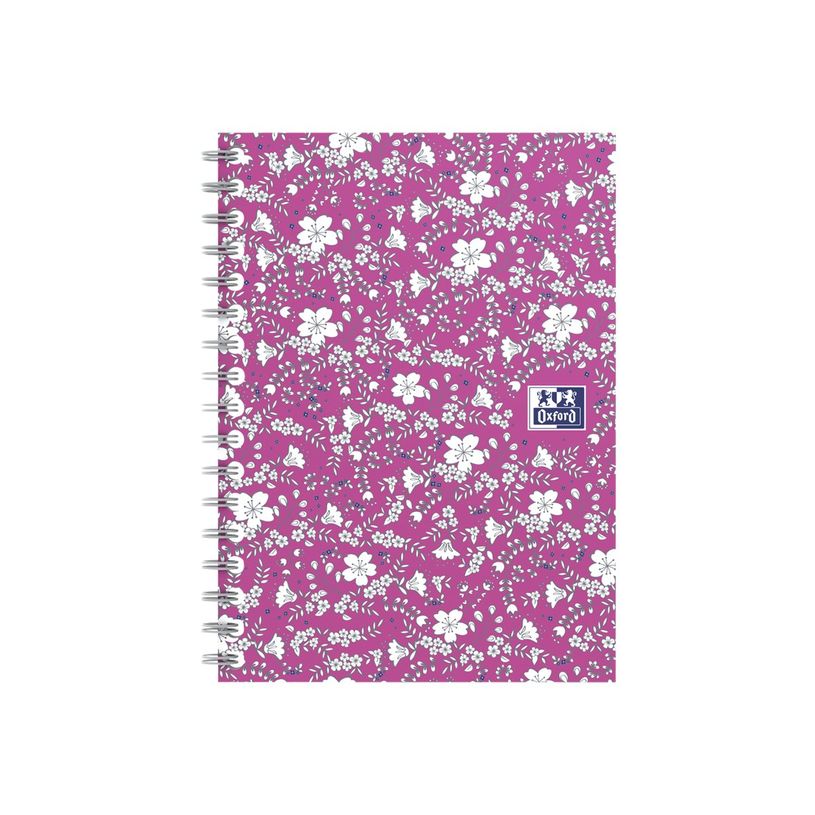 3020120113494-Oxford Floral - Carnet de notes à spirale - A6 - 100 pages - petits carreaux-P_79424845_1-0