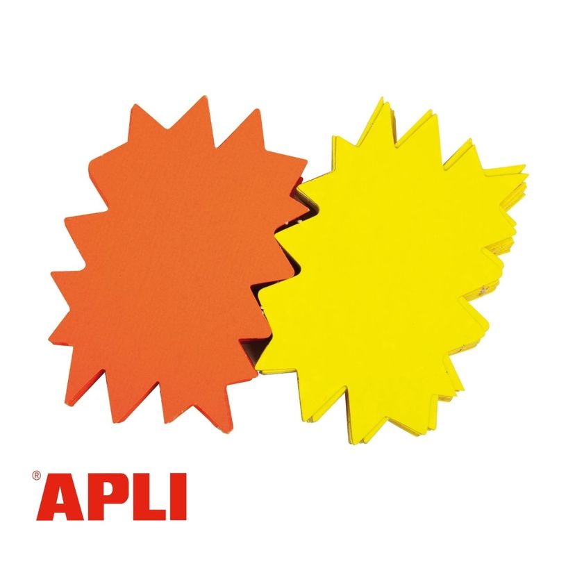 3270241003970-Apli Agipa - 50 éclatés fluo - jaune/orange - 12 x 16 cm--0