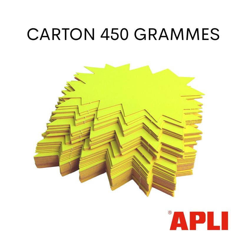 3270241003970-Apli Agipa - 50 éclatés fluo - jaune/orange - 12 x 16 cm--3