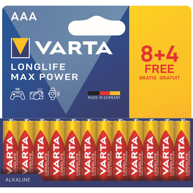 4008496882113-VARTA Max Tech 4703 - 8+4 piles alcalines - AAA LR03-P_79425154_2-0