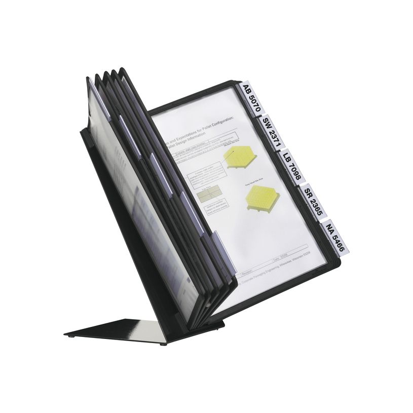 4005546506685-Durable Vario - Pupitre de table (lutrin) avec 10 pochettes A4 - noir-P_79425240_1-0