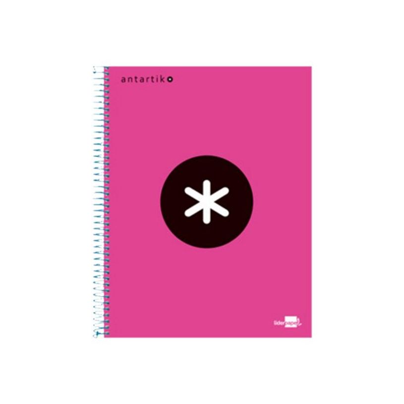 8423473744660-Antartik - Cahier à spirale A4 (21x29,7 cm) - 240 pages - petits carreaux (5x5 mm) - rose-P_79425432_1-0