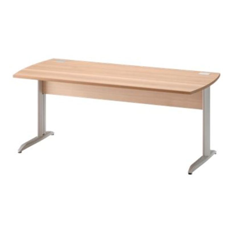3483600784490-Bureau JAZZ+ - 120 cm - Pieds métal - Hêtre-P_79426249_1-0