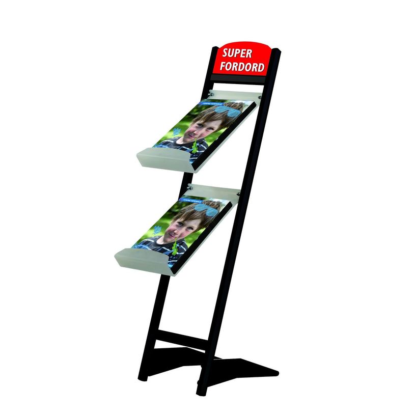 3660412031077-Promocome - Porte-brochures de sol A4 2 niveaux - noir - usage intérieur-P_79427718_1-0