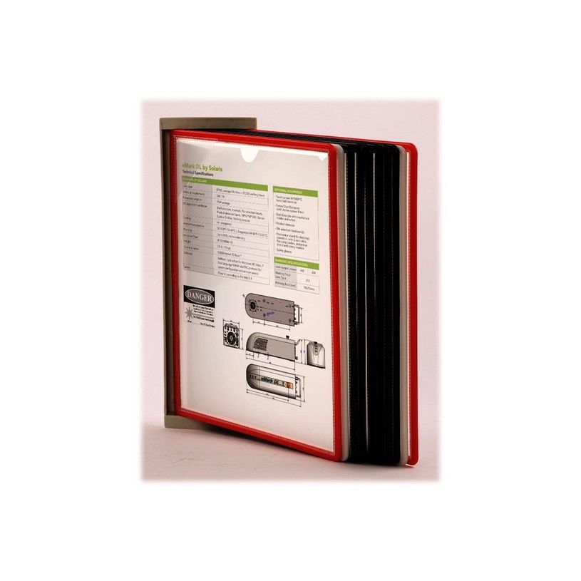 3660412031848-Promocome - Lutrin de comptoir mural plastique - fourni avec 10 pochettes A4 multi-coloris-P_79427791_3-2