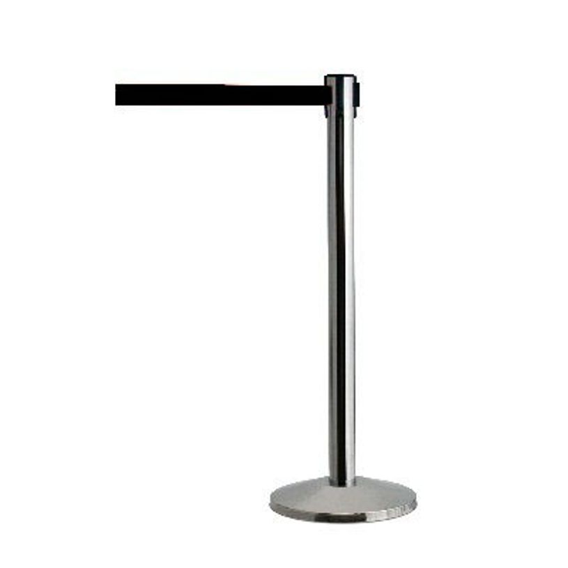3660412032012-Promocome - Poteau de guidage chromé avec sangle rétractable noire-P_79427808_1-0